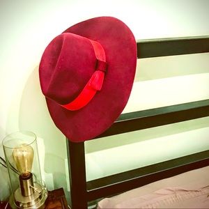 Anthropologie wide-brim wool hat